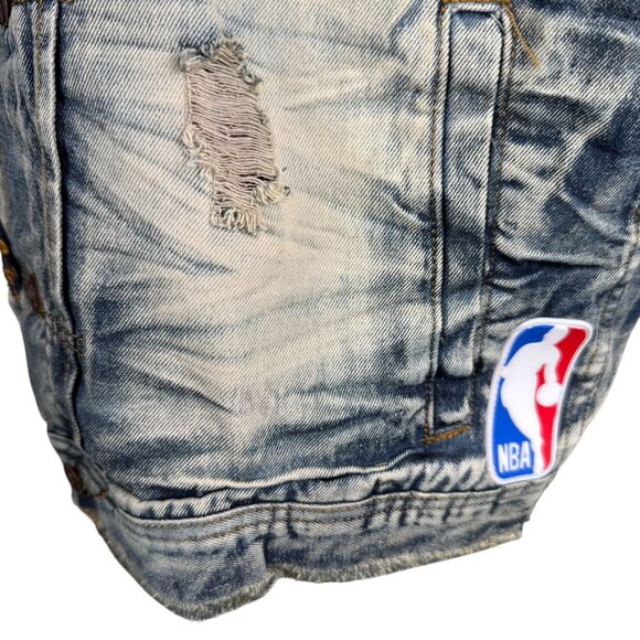 Cleveland Cavaliers UNK NBA Heritage America Denim Vest XL - Picture 16 of 16